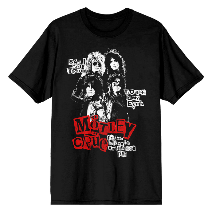 Trouble Photo Black Tee