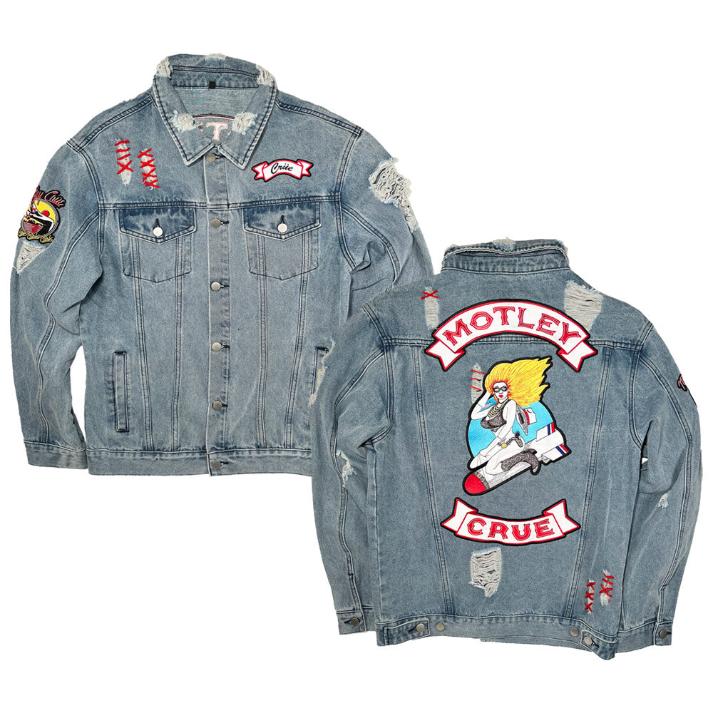 Bomber Girl Denim Jacket – Motley Crue